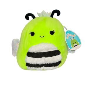 Squishmallow Sunny Bumble Bee Plush Stuffed Animal Neon Green Blacklight 12" NWT